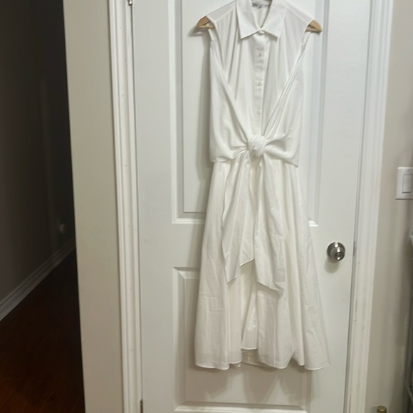 Zara Knotted Poplin Shirt Dress - Picture 9 of 15